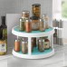 Rotatable Desktop Kitchen Storage Tray Multifunctional Plastic Round Storage Cab