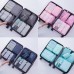 8 In 1 Toiletry Bag Travel Storage Bag Set Folding Storage Bag  Pink