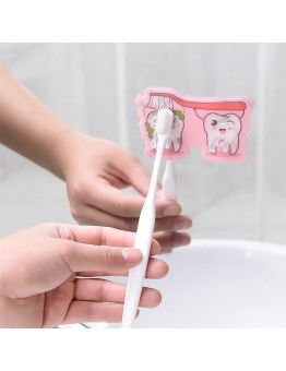 10 PCS Bathroom Washing Hook Toothbrush Holder  Pink 2 Hooks