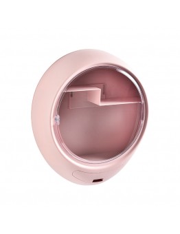 Creative Wall Mounted Cosmetic Storage Box Dust Proof Bathroom Toilet Wall Mounted Free Punch Skin Care Product Rack