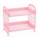 Double  layer Hollow Rack Multi  functional Plastic Shelf Desktop Organizer Bathroom Kitchen Storage Rack Holder Shelf